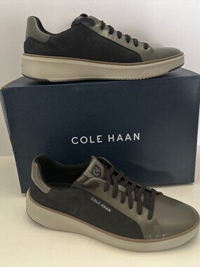 Cole Hann GrandPro Topspin Men's Sneakers Size 10M Black-Drizzle C40373